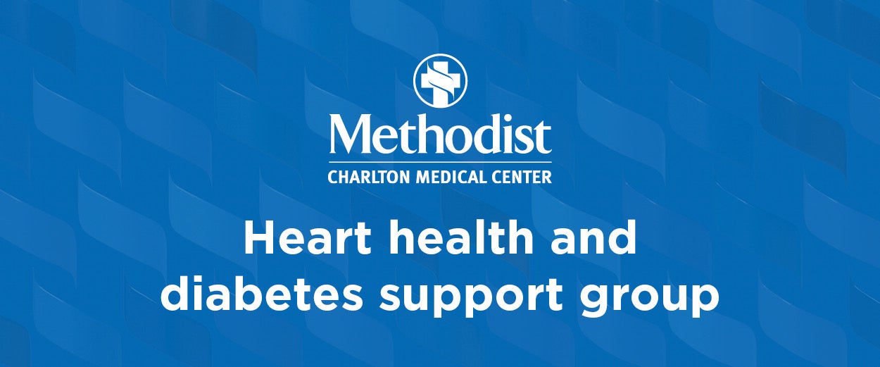 Heart health and diabetes support group banner