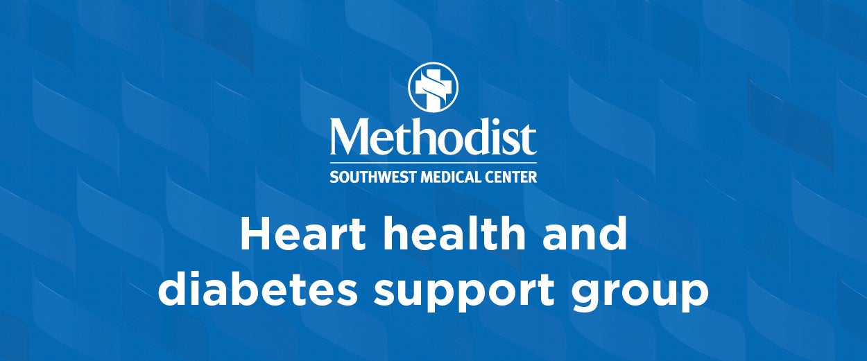 Heart health and diabetes support group banner