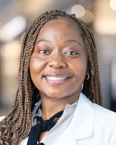 Lyne Echouekang, MD, is a family medicine physician focused on helping patients with preventive care and treatment for common to complex conditions.  
